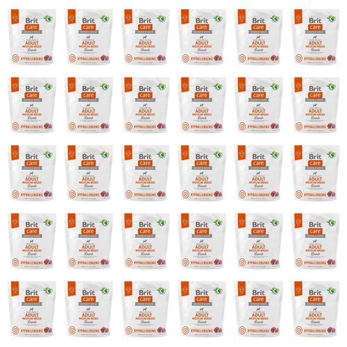 Karma dla psa BRIT Care Hypoallergenic Medium Jagnięcina z ryżem 30 x 1 kg