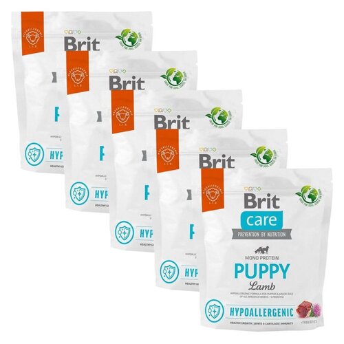 Karma dla psa BRIT Care Hypoallergenic Puppy Jagnięcina z ryżem 5 x 1 kg