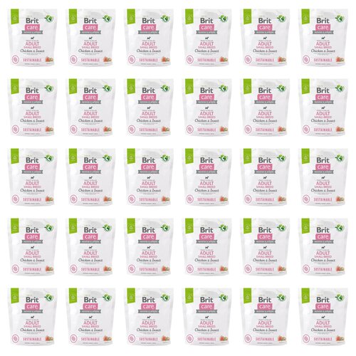 Karma dla psa BRIT CARE Sustainable Small Kurczak i owady 30 x 1 kg