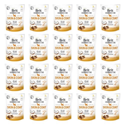 Przysmak dla psa BRIT CARE Dog Functional Snack Skin&Coat Kryl z kokosem 20 x 150g