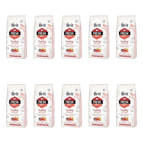 Karma dla psa BRIT Fresh Beef Wołowina z dynią 10 x 2.5 kg