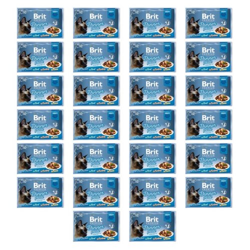 Karma dla kota BRIT Premium Cat Gravy Fillet Dinner Plate Mix Smaków 104 x 85 g