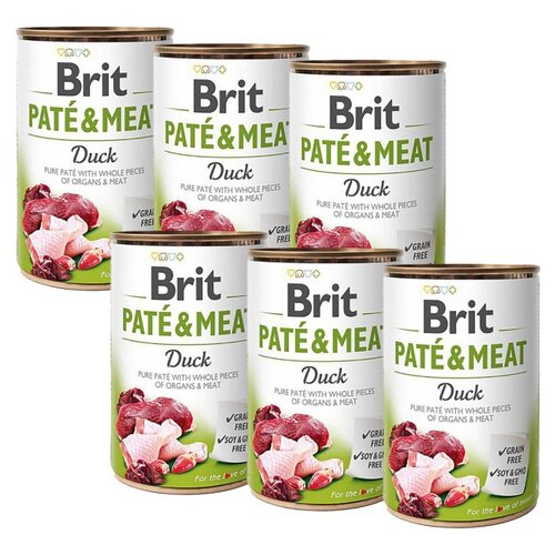 Karma dla psa BRIT Paté & Meat Kaczka 6 x 800 g