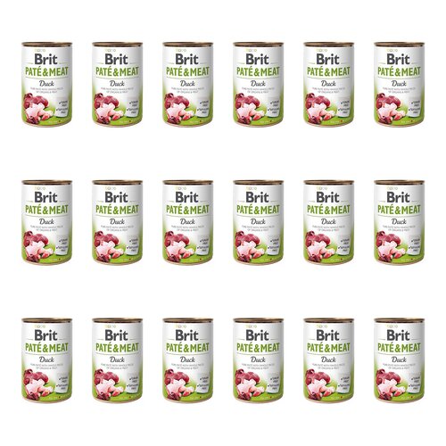 Karma dla psa BRIT Pate & Meat Kaczka 18 x 800 g