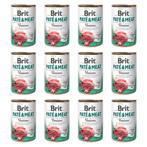 Karma dla psa BRIT Pate & Meat Jeleń 12 x 800 g
