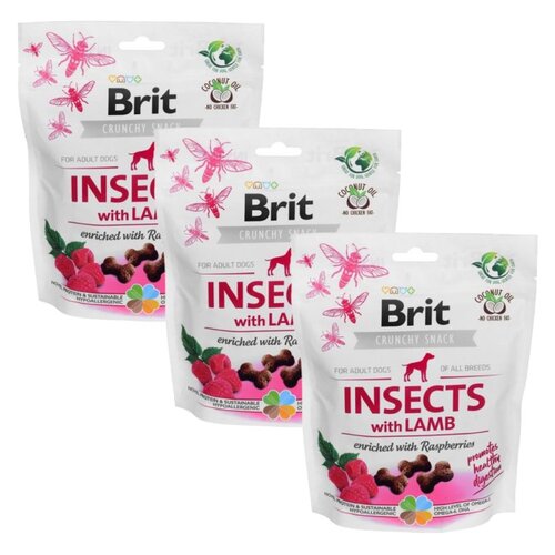 Przysmak dla psa BRIT CARE Dog Insect&Lamb 3 x 200 g