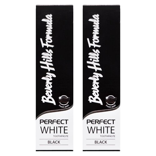 Pasta do zębów BEVERLY HILLS Perfect white black 100 ml 2 szt.