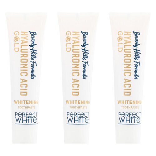 Pasta do zębów BEVERLY HILLS Perfect white gold 100 ml 3 szt.