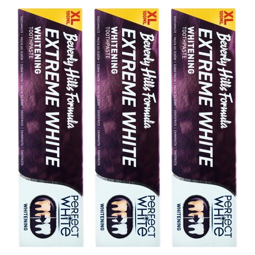 Pasta do zębów BEVERLY HILLS Perfect extreme white 100 ml 3 szt.