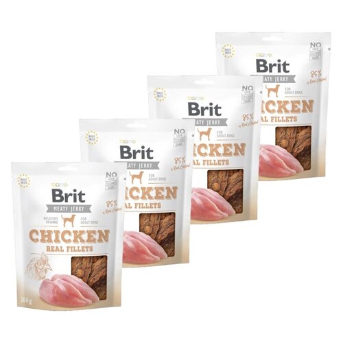 Przysmak dla psa BRIT Jerky Chicken Fillets 4 x 200 g