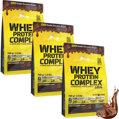 Odżywka białkowa OLIMP Whey Protein Complex 1 Podwójna czekolada 3 x 700 g