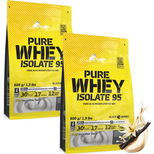 Odżywka białkowa OLIMP Pure Whey Isolate 95 Waniliowy 2 x 600 g Bez laktozy