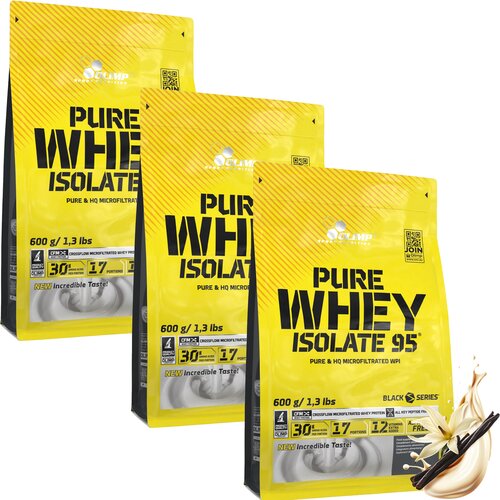 Odżywka białkowa OLIMP Pure Whey Isolate 95 Waniliowy 3 x 600 g Bez laktozy