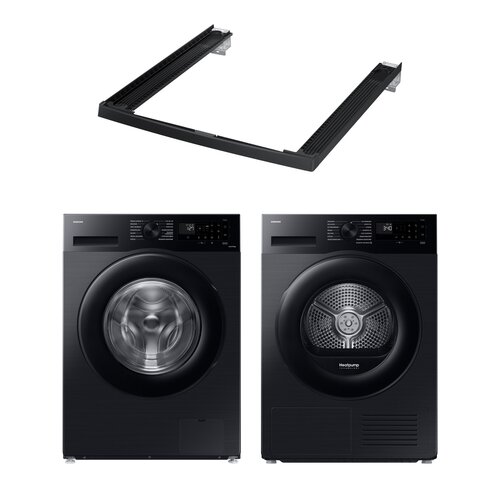 Pralka SAMSUNG WW80CGC04DAB AI Energy EcoBubble 8kg 1400 obr + Suszarka SAMSUNG DV5000D DV90DG52A0ABEO z pompą ciepła AI Optimal Dry + Łącznik SAMSUNG SKK-5EV