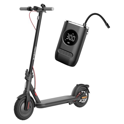 Hulajnoga elektryczna XIAOMI Scooter 4 NE 35km 300W 10" Czarny + Pompka rowerowa BECOOL BC-PP2508