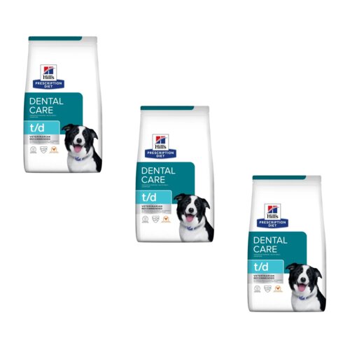 Karma dla psa HILL'S Prescription Diet Dental Care T/D Kurczak 3 x 4 kg