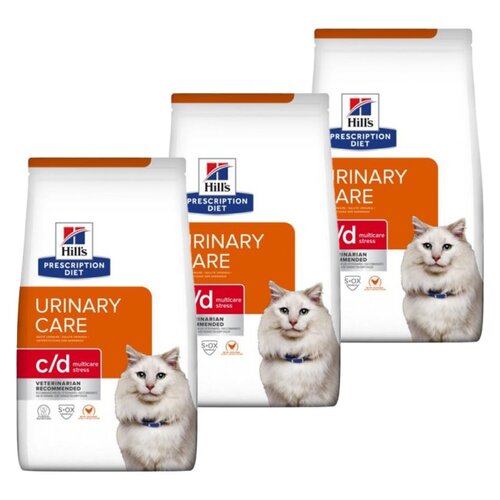 Karma dla kota HILL'S Prescription Diet Feline c/d Urinary Stress z Kurczakiem 3 x 1.5 kg