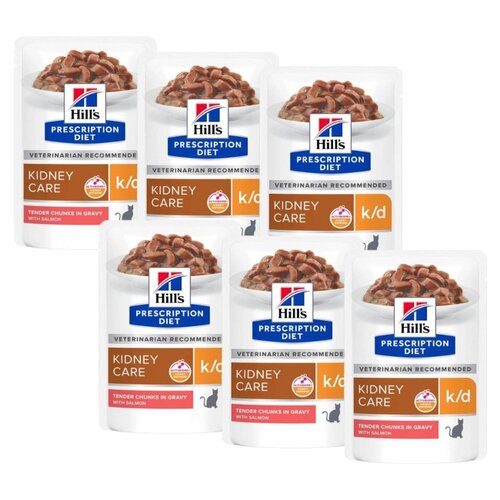 Karma dla kota HILL'S Prescription Diet K/D Kidney Care Łosoś 6 x 85 g