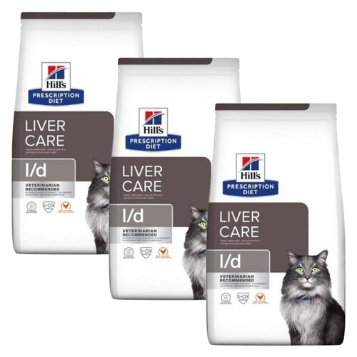 Karma dla kota HILL'S Prescription Diet l/d Liver Care Kurczak 3 x 1,5 kg