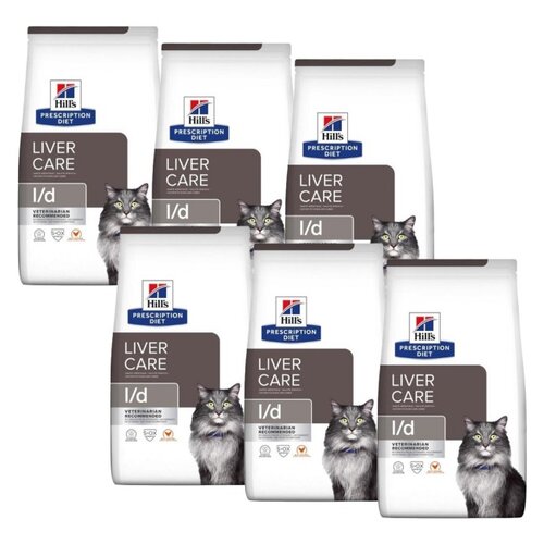 Karma dla kota HILL'S Prescription Diet l/d Liver Care Kurczak 6 x 1,5 kg