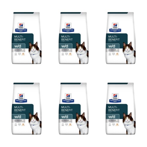 Karma dla kota HILL'S Prescription Diet Feline W/D Multi-Benefit Kurczak 6 x 1.5 kg