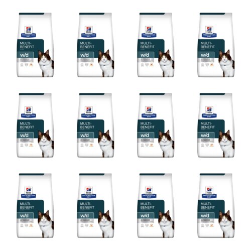 Karma dla kota HILL'S Prescription Diet Feline W/D Multi-Benefit Kurczak 12 x 1.5 kg