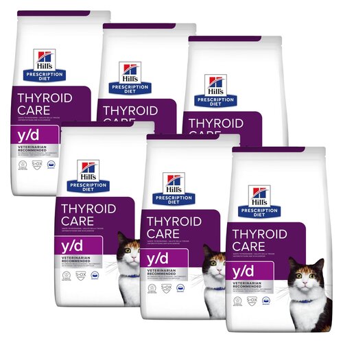 Karma dla kota HILL'S Prescription Diet Y/D Thyroid Care 6 x 1.5 kg