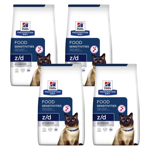 Karma dla kota HILL'S Prescription Diet Z/D Food Sensitivities Kurczak 4 x 3 kg