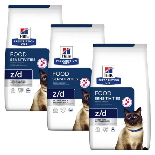 Karma dla kota HILL'S Prescription Diet Z/D Food Sensitivities Kurczak 3 x 1.5 kg