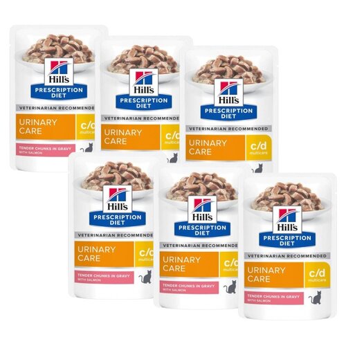 Karma dla kota HILL'S Prescription Diet C/D Multicare Łosoś 6 x 85 g