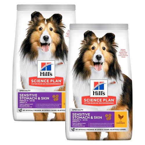 Karma dla psa HILL'S Science Plan Adult Sensitive Stomach & Skin Kurczak 2 x 2.5 kg