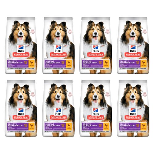 Karma dla psa HILL'S Science Plan Adult Sensitive Stomach & Skin Kurczak 8 x 2.5 kg