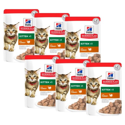 Karma dla kota HILL'S Science Plan Kitten Indyk 6 x 85 g