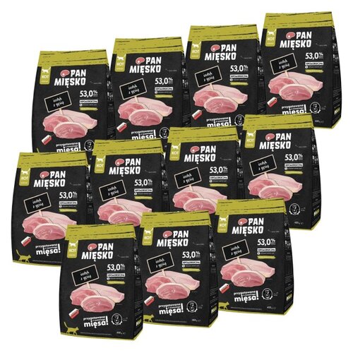 Karma dla kota PAN MIĘSKO Indyk z gęsią S 11 x 400 g