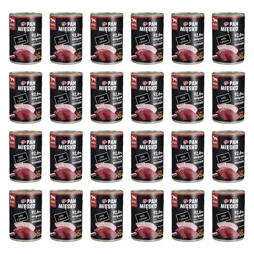 Karma dla psa PAN MIĘSKO Indyk z jeleniem 24 x 400 g