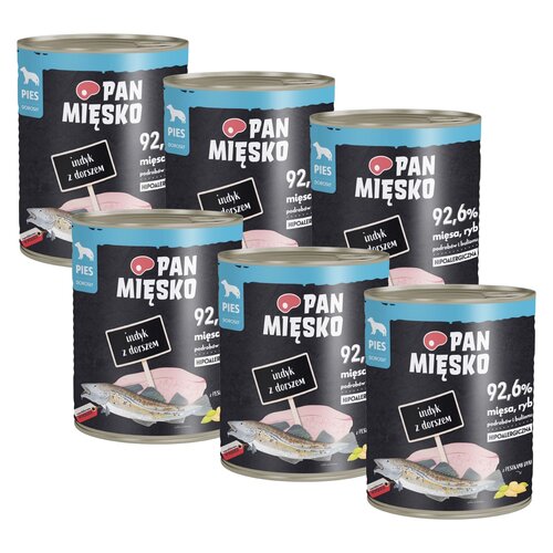 Karma dla psa PAN MIĘSKO Indyk z dorszem 6 x 800 g