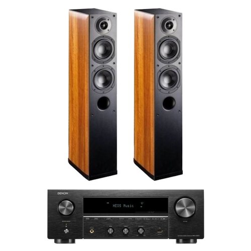 Amplituner DENON DRA-900H Czarny + Kolumny głośnikowe INDIANA LINE Nota 550 X Orzech (2 szt.)