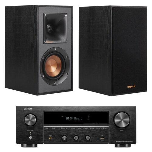 Amplituner DENON DRA-900H Czarny + Kolumny głośnikowe KLIPSCH R-41-M Czarny (2 szt.)