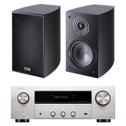 Amplituner DENON DRA-900H Srebrny + Kolumny głośnikowe HECO Victa Elite 302 Czarny (2 szt.)