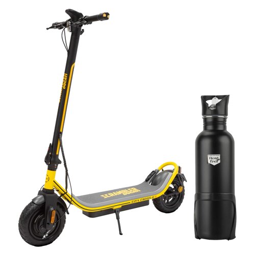 Hulajnoga elektryczna DUCATI Scrambler City Cross-E E-Scooter Cross-E X Off Czarno-żółty kierunkowskazy + Bidon termiczny FISCHER z uchwytem 86057 750 ml