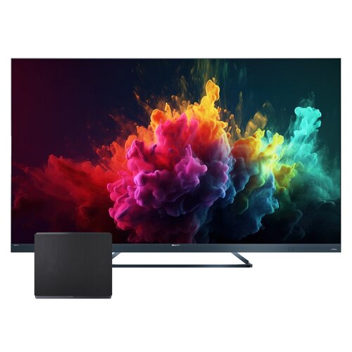 Telewizor SHARP 75FQ8EG 75" QLED 4K 144Hz Google TV Dolby Vision Dolby Atmos HDMI 2.1 + Subwoofer SHARP CP-AWS0101 Czarny