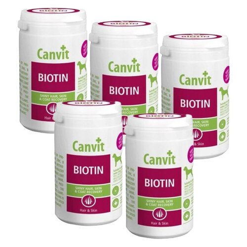 Suplement dla psa CANVIT Biotin 5 x 230 g