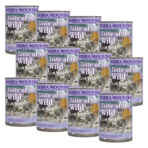 Karma dla psa TASTE OF THE WILD Sierra Mountain Jagnięcina 12 x 390 g