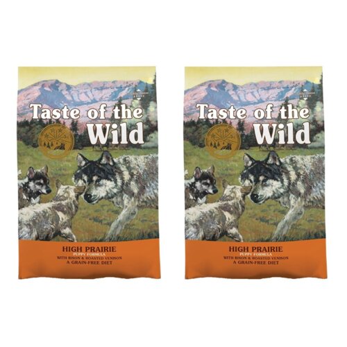 Karma dla psa TASTE OF THE WILD High Prairie Puppy Bizon i dziczyzna 2 x 5.6 kg