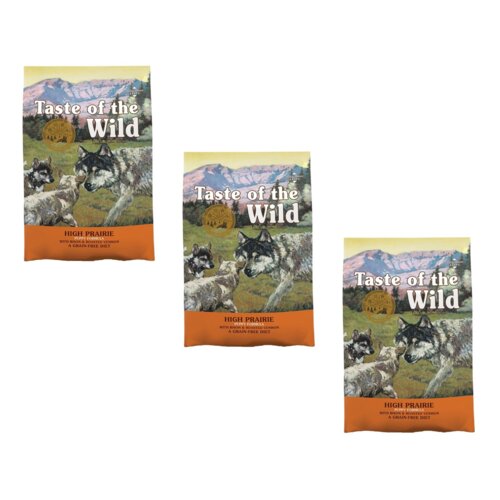 Karma dla psa TASTE OF THE WILD High Prairie Puppy Bizon i dziczyzna 3 x 5.6 kg