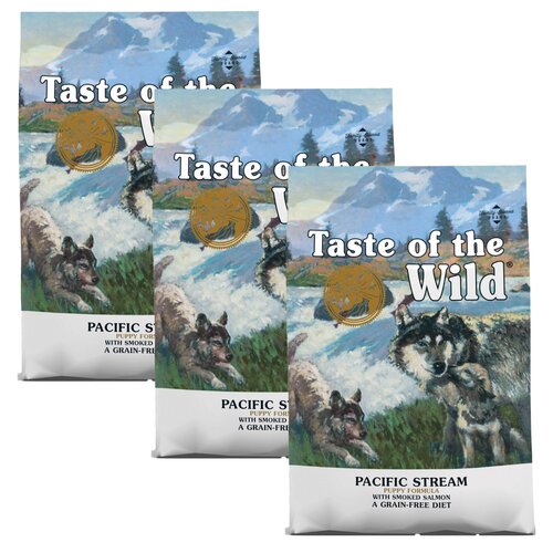 Karma dla psa TASTE OF THE WILD Pacific Stream Puppy Łosoś 3 x 2 kg