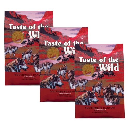 Karma dla psa TASTE OF THE WILD Southwest Canyon Wołowina z dzikiem 3 x 2 kg