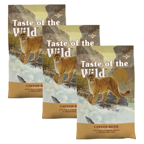 Karma dla kota TASTE OF THE WILD Canyon River Łosoś i pstrąg 3 x 2 kg
