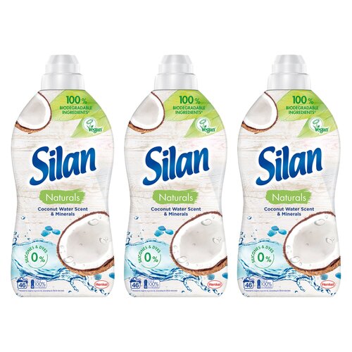 Płyn do płukania SILAN Naturals Coconut Water Scent & Minerals 3 x 1012 ml
