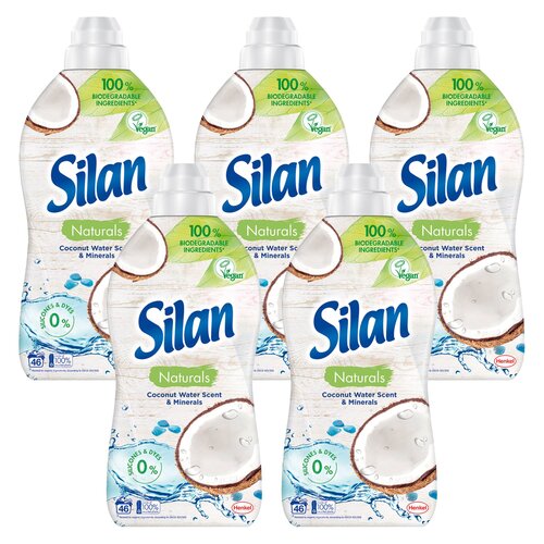 Płyn do płukania SILAN Naturals Coconut Water Scent & Minerals 5 x 1012 ml
